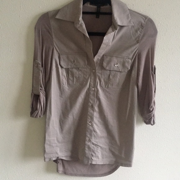 BCBG MAXAZRIA MILITARY SHIRT - Picture 1 of 5
